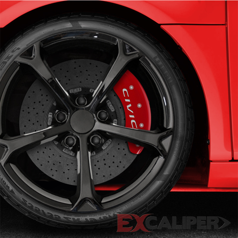 EXCALIPER Set of 4 Red CIVIC Caliper Covers for 2016 Honda Civic eBay