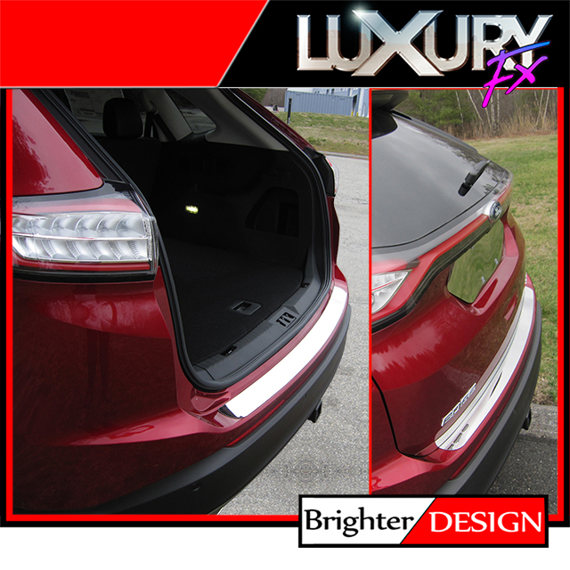 Chrome Rear Bumper Trim 1 Piece Kit (fits 20152016 Ford Edge SUV) eBay