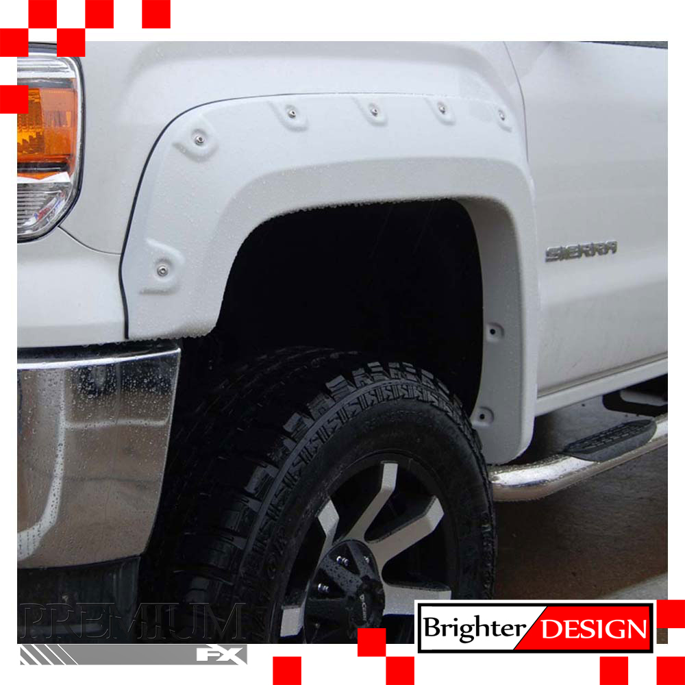 Fender Flares for 20142015 GMC Sierra 1500 Crew Cab [4pc Smooth