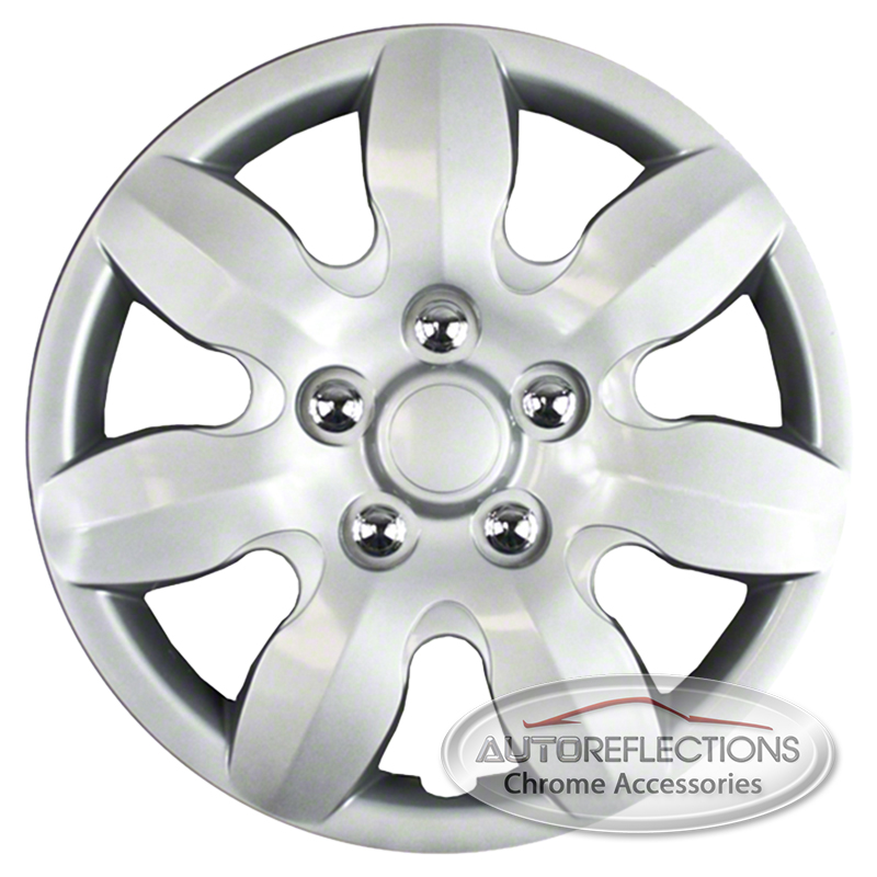 Set of Four 15" Silver Hubcap Wheel Covers for 200711 Hyundai Elantra (Pushon) eBay