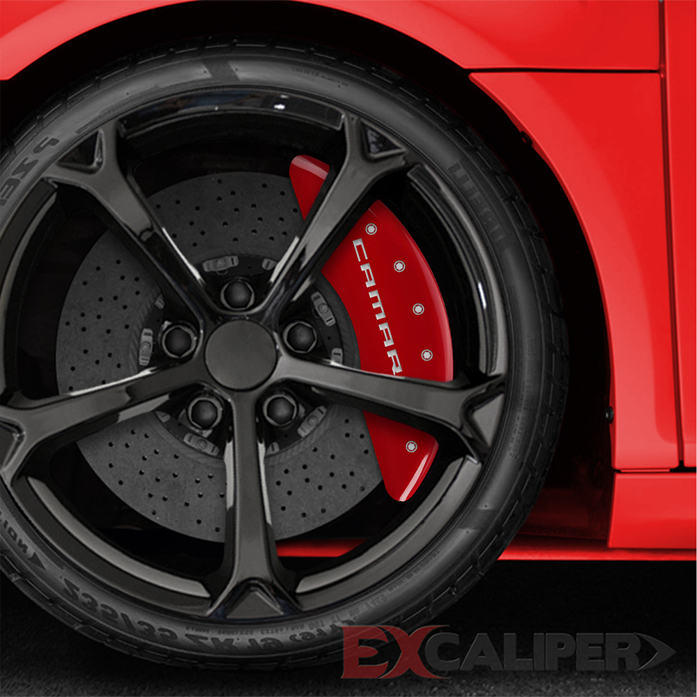 EXCALIPER Set of 4 Red Camaro Caliper Covers for 20162017 Chevy Camaro