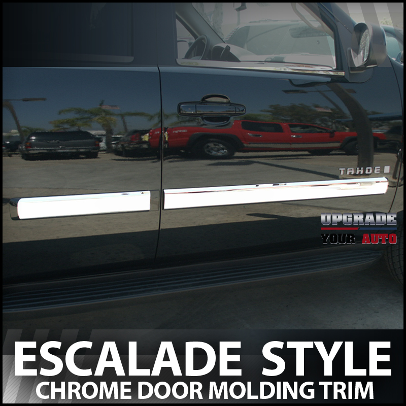 20102014 Chevy Tahoe Chrome Door Molding Trim eBay