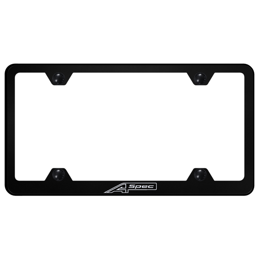 Au-Tomotive Gold INC Official Licensed Dodge Ram 3D Logo Black Steel License Plate