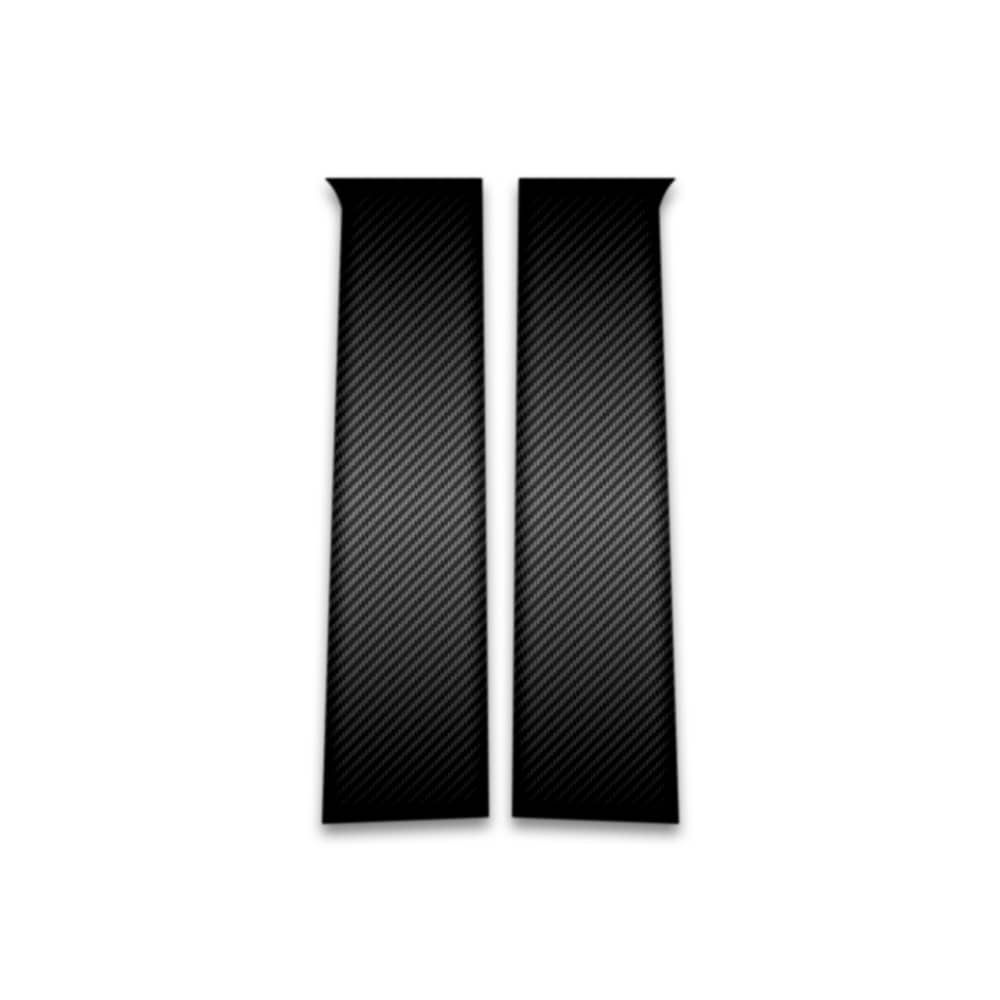 2pc Carbon Fiber Pillar Post Trim fits 2015-2022 Chevrolet Colorado Extended Cab