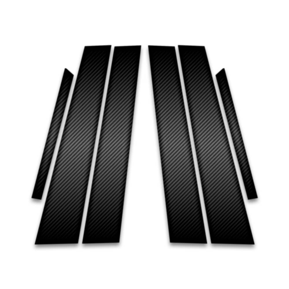 6pc Carbon Fiber Pillar Post Trim fits 2015-2017 Toyota Camry