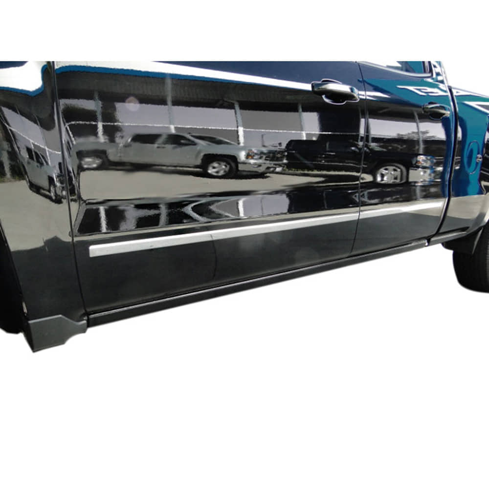 2014-2018 Chevy/GMC Silverado/Sierra Crew Cab 4 Door 4Pc Chrome Window Sill Trim 2014-2018 Chevy/GMC Silverado/Sierra Crew Cab 4 Door 4Pc Chrome Window Sill Trim