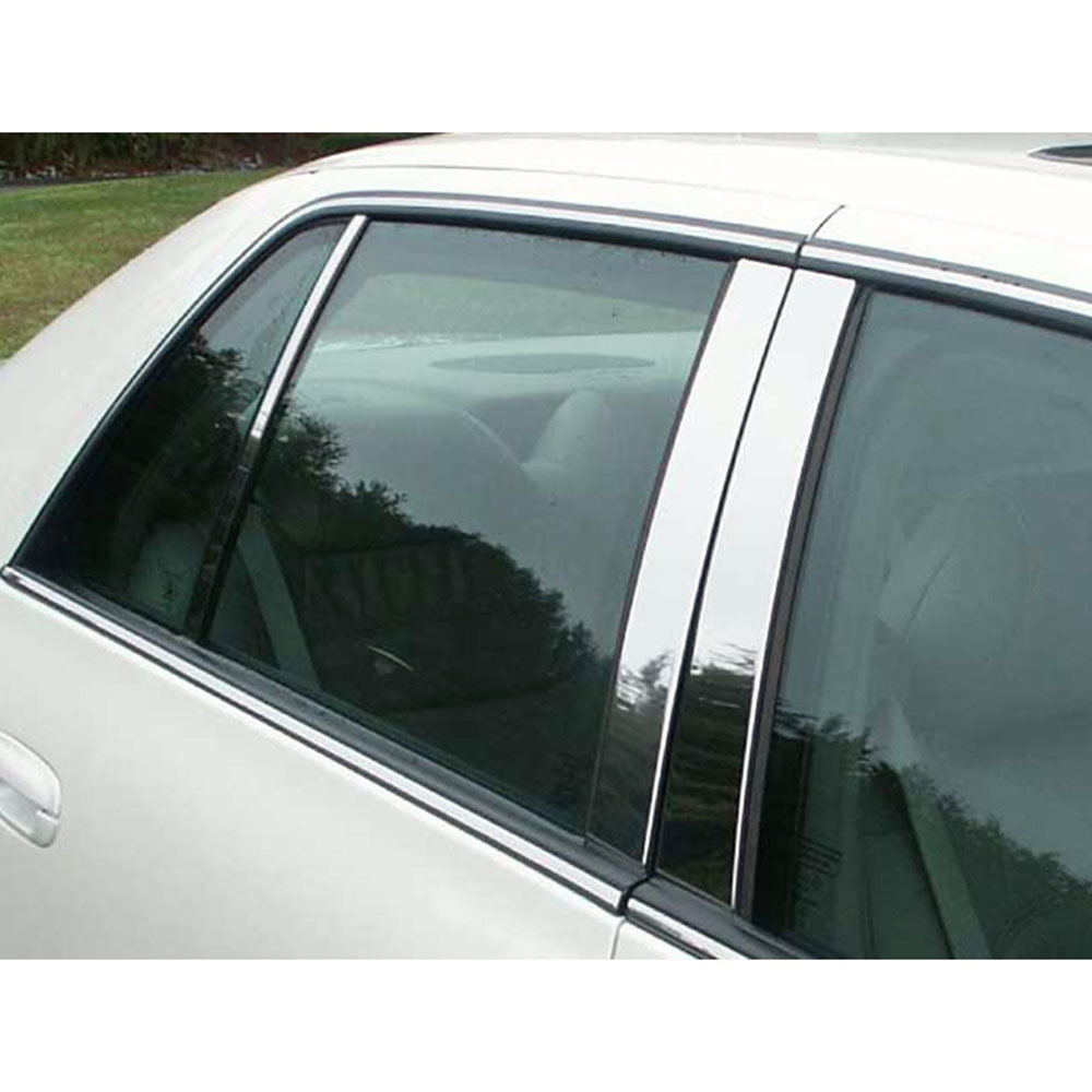 6pc. Luxury FX Chrome Pillar Post Trim fit for 2006-2011 Cadillac DTS