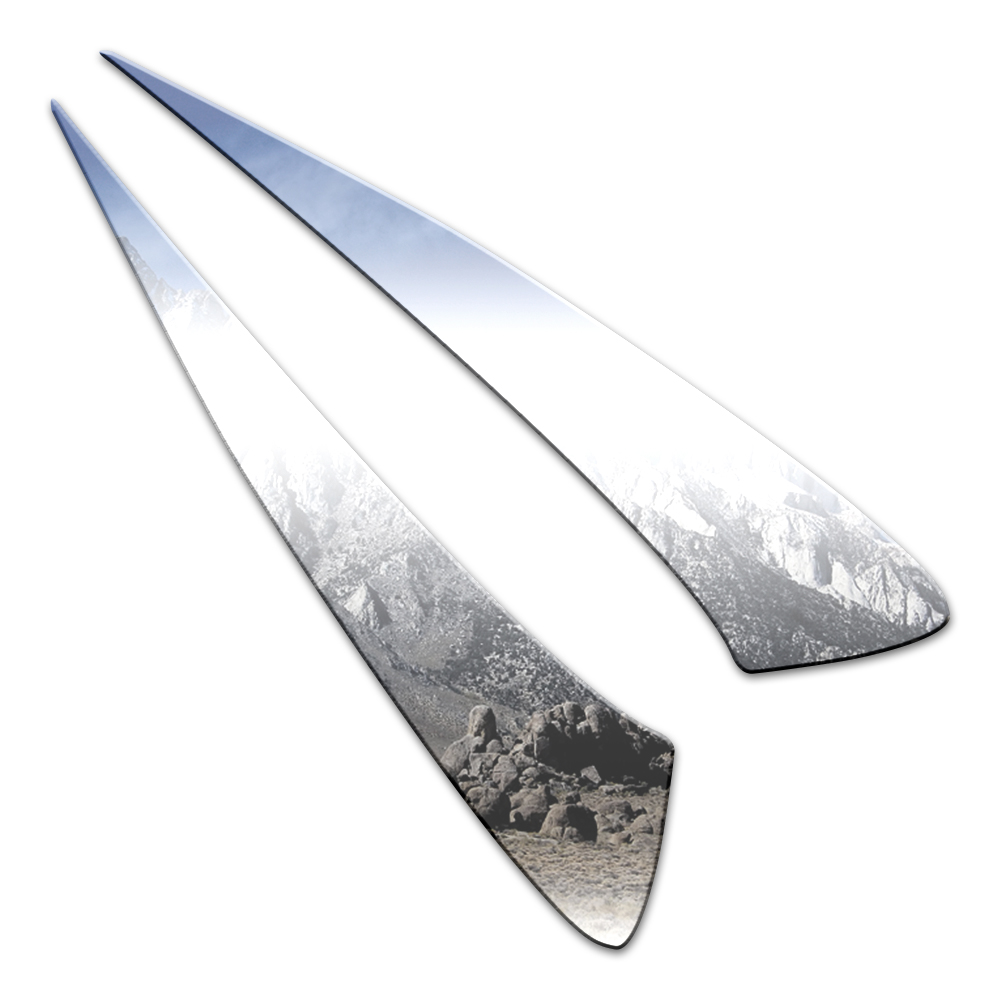2p Stainless Steel Rear Window Accents fits 2015-2017 Toyota Camry by Luxury FX
