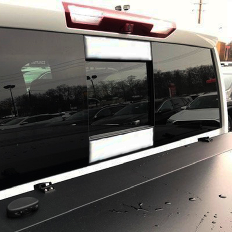 Polished Sliding Rear Window Trim Accents 2pcs (fits: 2019-2022 Silverado 1500)