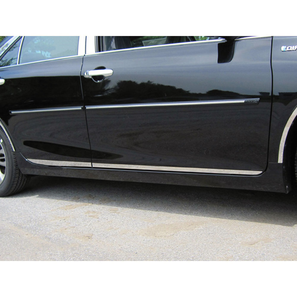 4p Stainless 1 3/8' L. Rocker Trim fits 2015-2017 Toyota Camry by Luxury FX