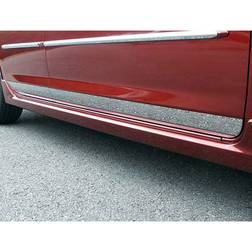 4p Luxury FX Chrome 2 3/4-3 1/2' Rocker Panel Molding fit for 04-09 Mazda 3