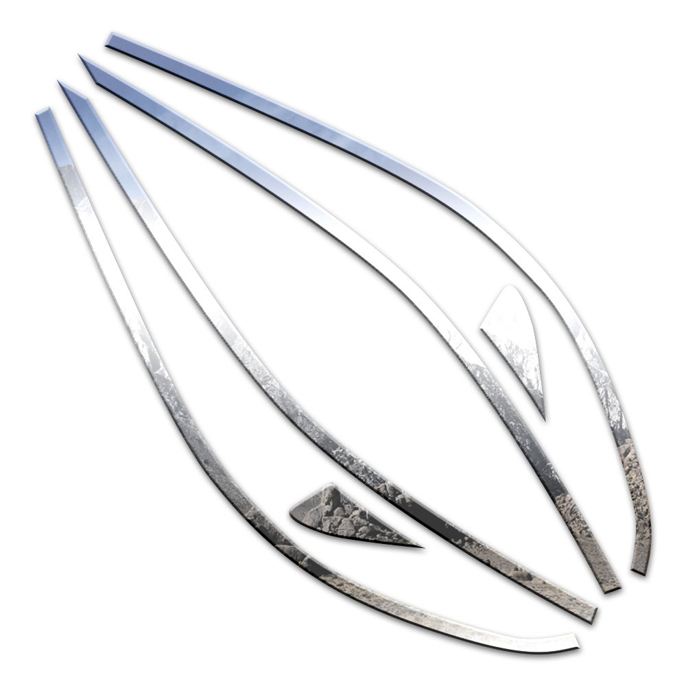 6p Steel Window Pkg (w/o Posts) fits 2003-2008 Toyota Corolla 4D by Luxury FX