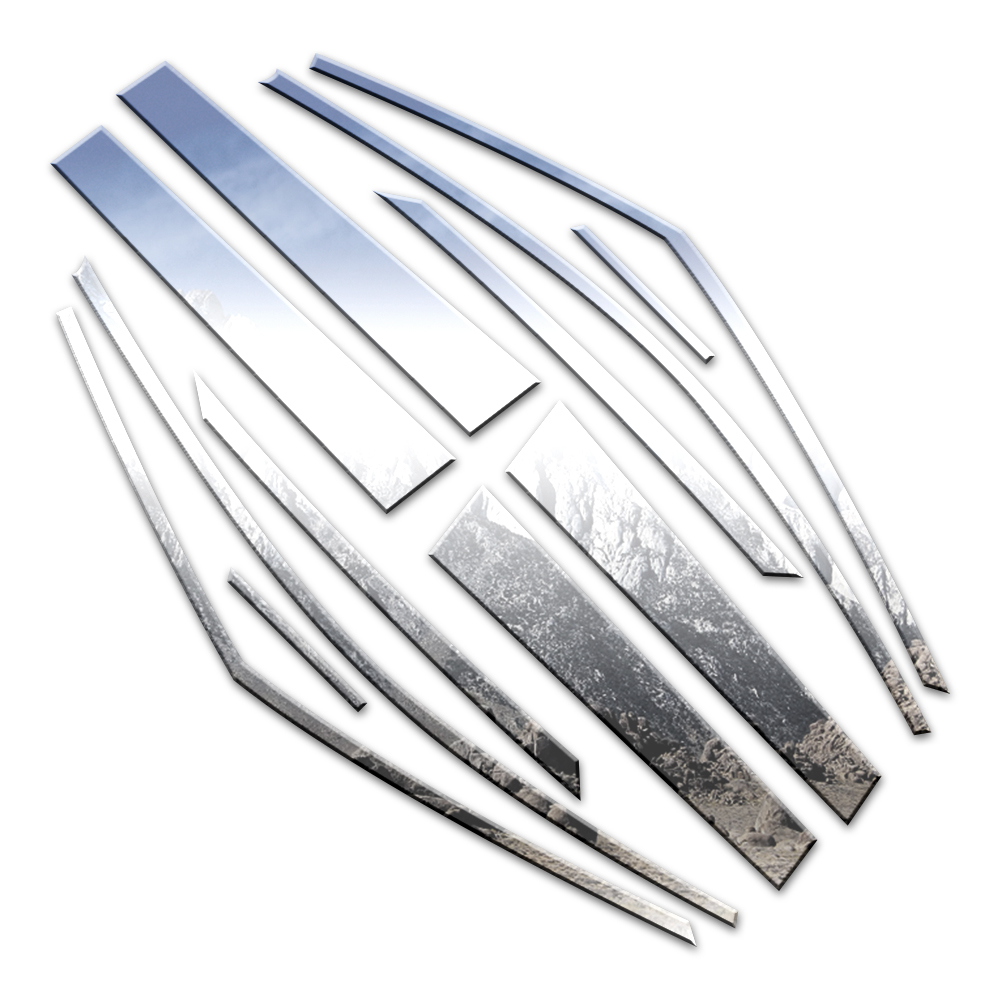 12p Luxury FX Chrome Window Package (w/Posts) fit for 10-14 Cadillac CTS