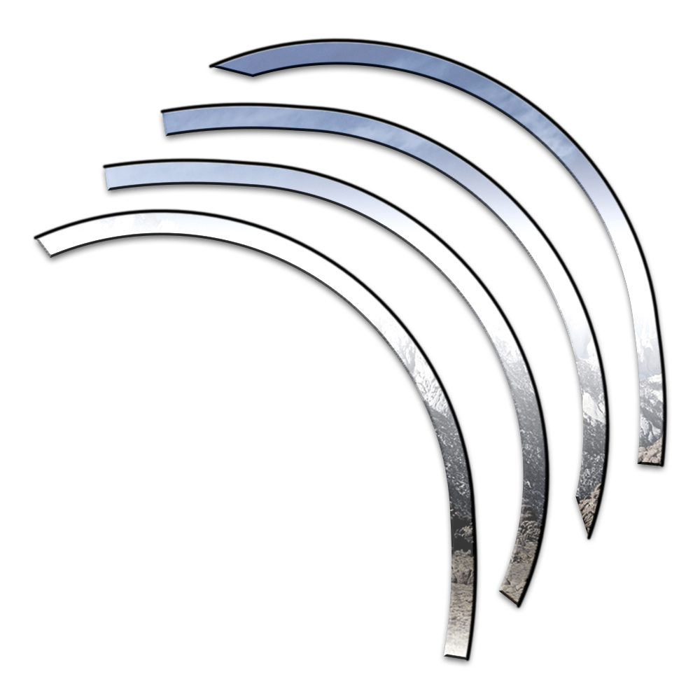 4p Luxury FX Chrome .875' Fender Trim w/Gasket fit for 2014-2019 Toyota Corolla