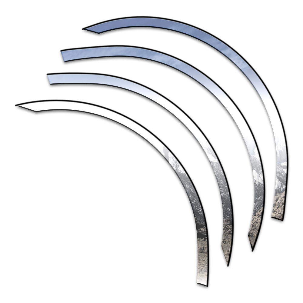 4p Stainless L. Fender Trim w/3M&Gasket fits 2006-2009 Ford Fusion by Luxury FX