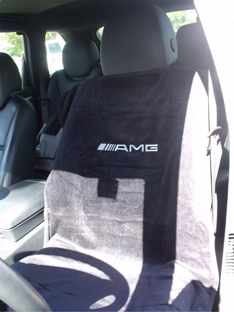 Seat Armour Terry Cloth Black Seat Cover [AMG Logo]