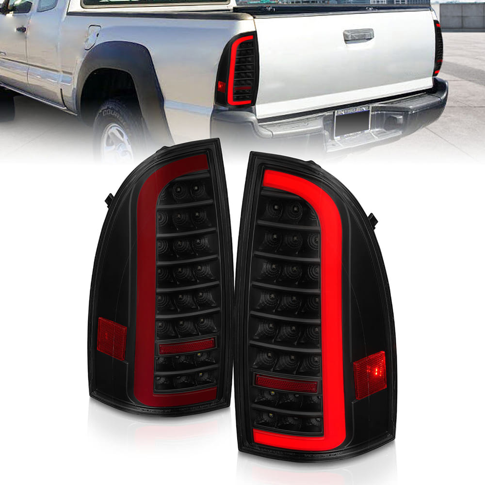 Black Smoke Lens LED Projector Headlight w/Sequential fits 2005-15 Toyota Tacoma