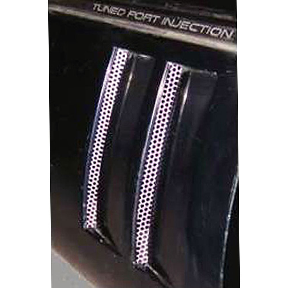 Laser Cut Side Vent Grilles for 1984-90 Chevy Corvette C4 [Stainless/Perforated]