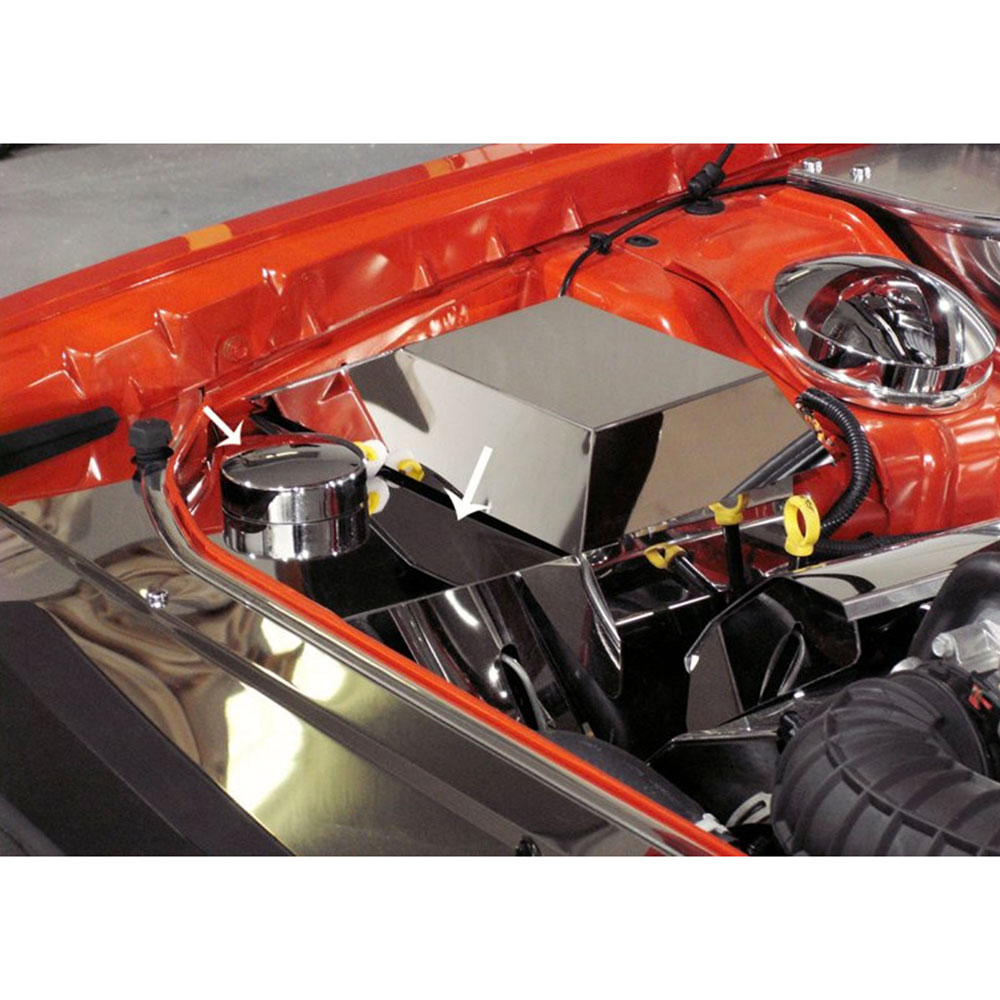 ABS Cover Chrome Cap Cover for 2008-2014 Dodge Challenger SRT8 [Polished]