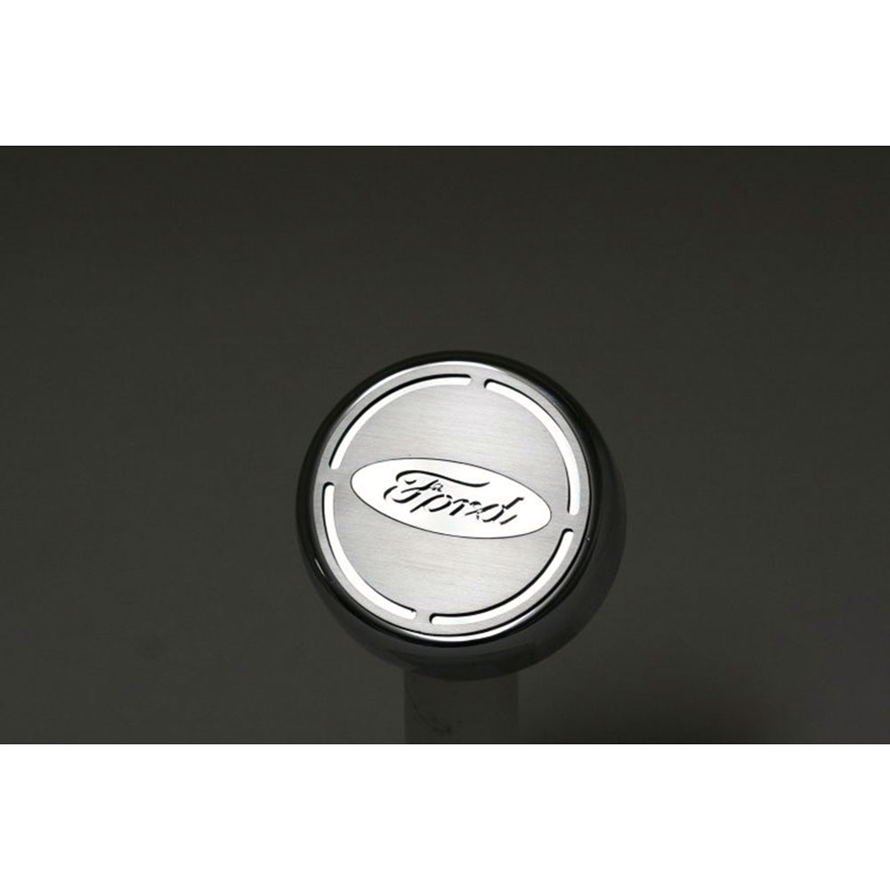 Executive Cap Covers Blue CF Ford Oval Inlay for 2015-2016 Mustang [Chrome]