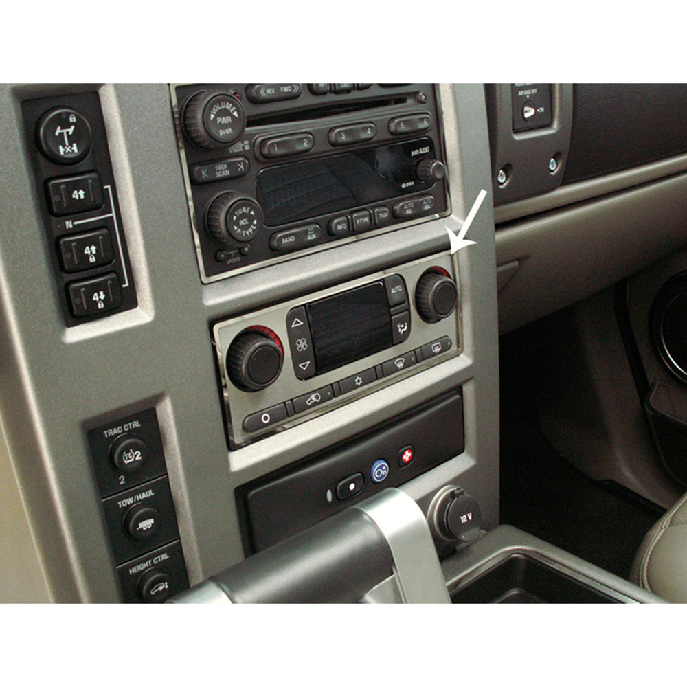 A/C Plate Polished Ring 2p for 2003-2007 Hummer H2 [Stainless Steel/Polished]