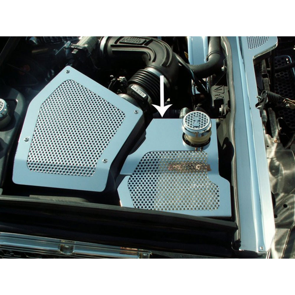 Water Tank Cover Perforated Cap Cover for 2003-2009 Hummer H2 [Polished]