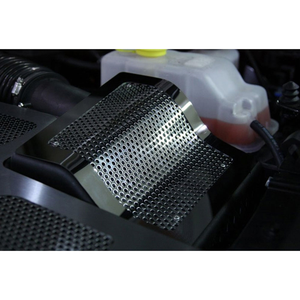 Air Box Cover for 2010-14 Ford F-150 SVT Raptor [Stainless/Polished/Perforated]