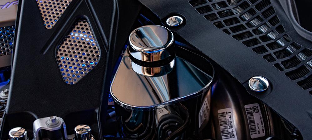 Master Cylinder Cover 2p for 2015-2020 Ford Mustang [Stainless Steel/Polished]