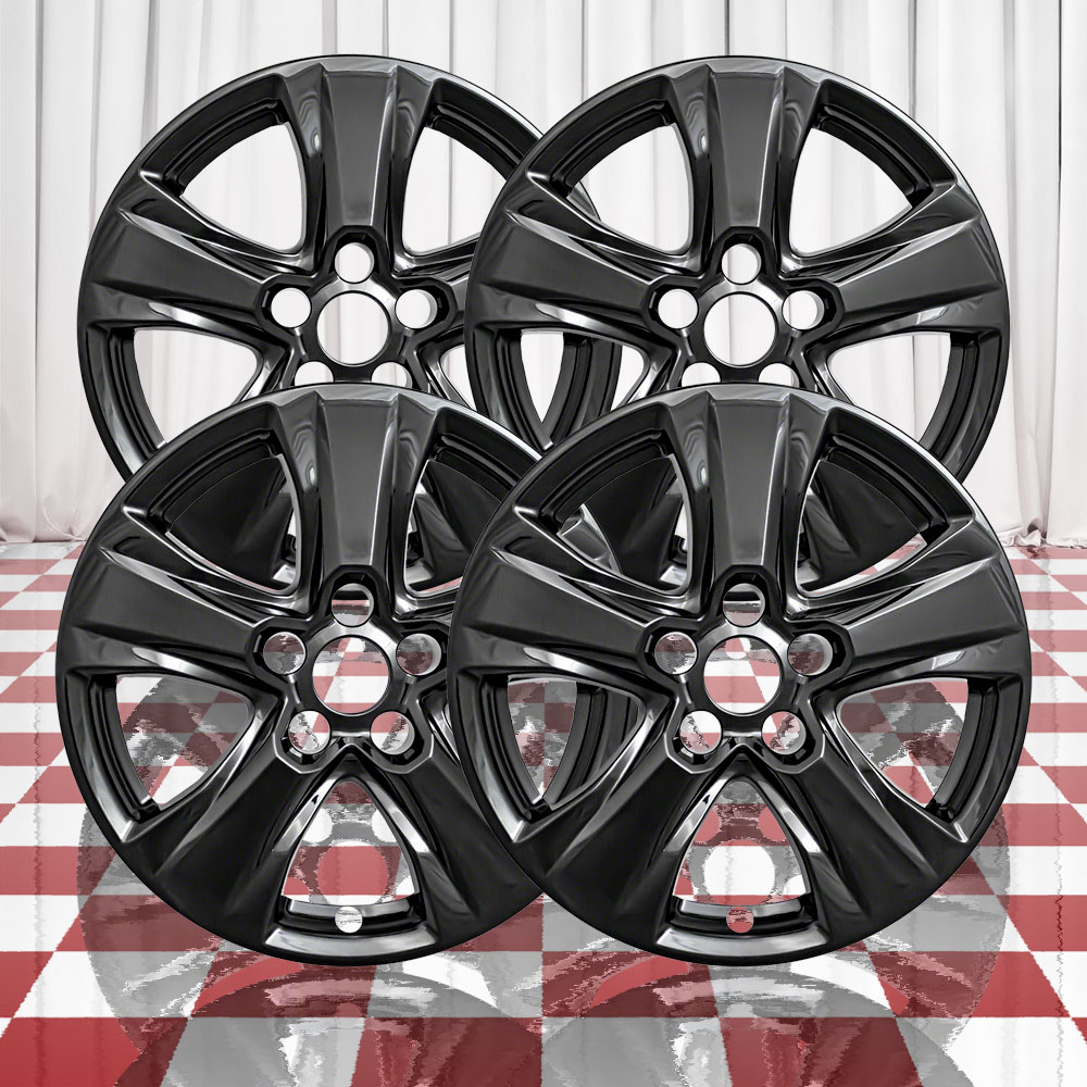 Set of 4 Gloss Black 5 V Spoke 17