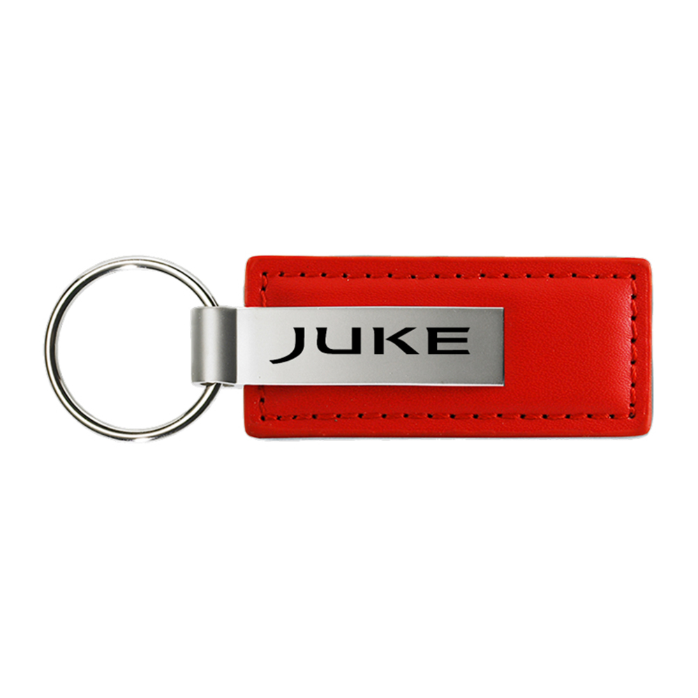 Licensed Red Leather Keychain for Nissan Juke - AUGD7788