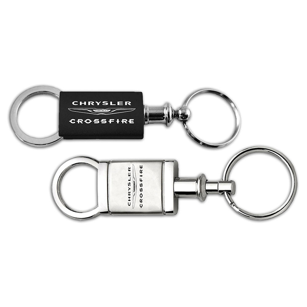 Dodge R/T Key Ring Black Aluminum Valet Keychain