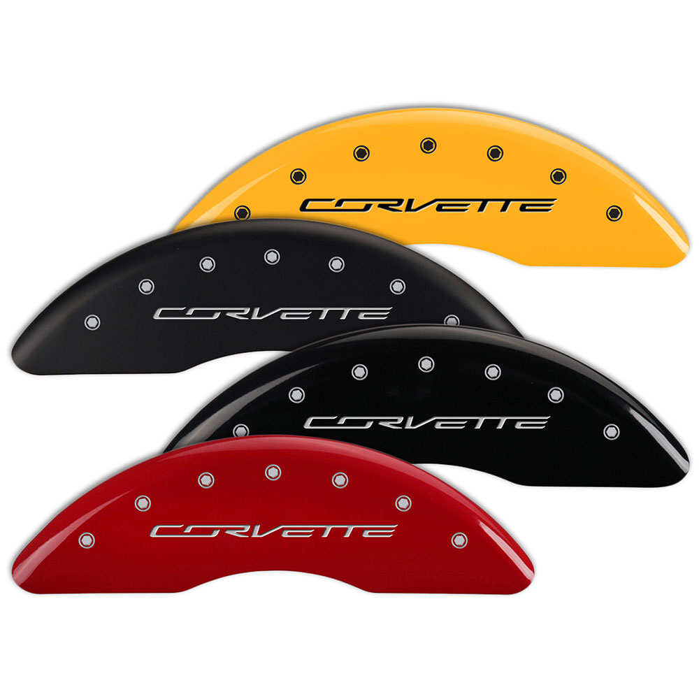 Set of 4 Caliper Covers fits Chevy Corvette w/Corvette (C7) Engraving