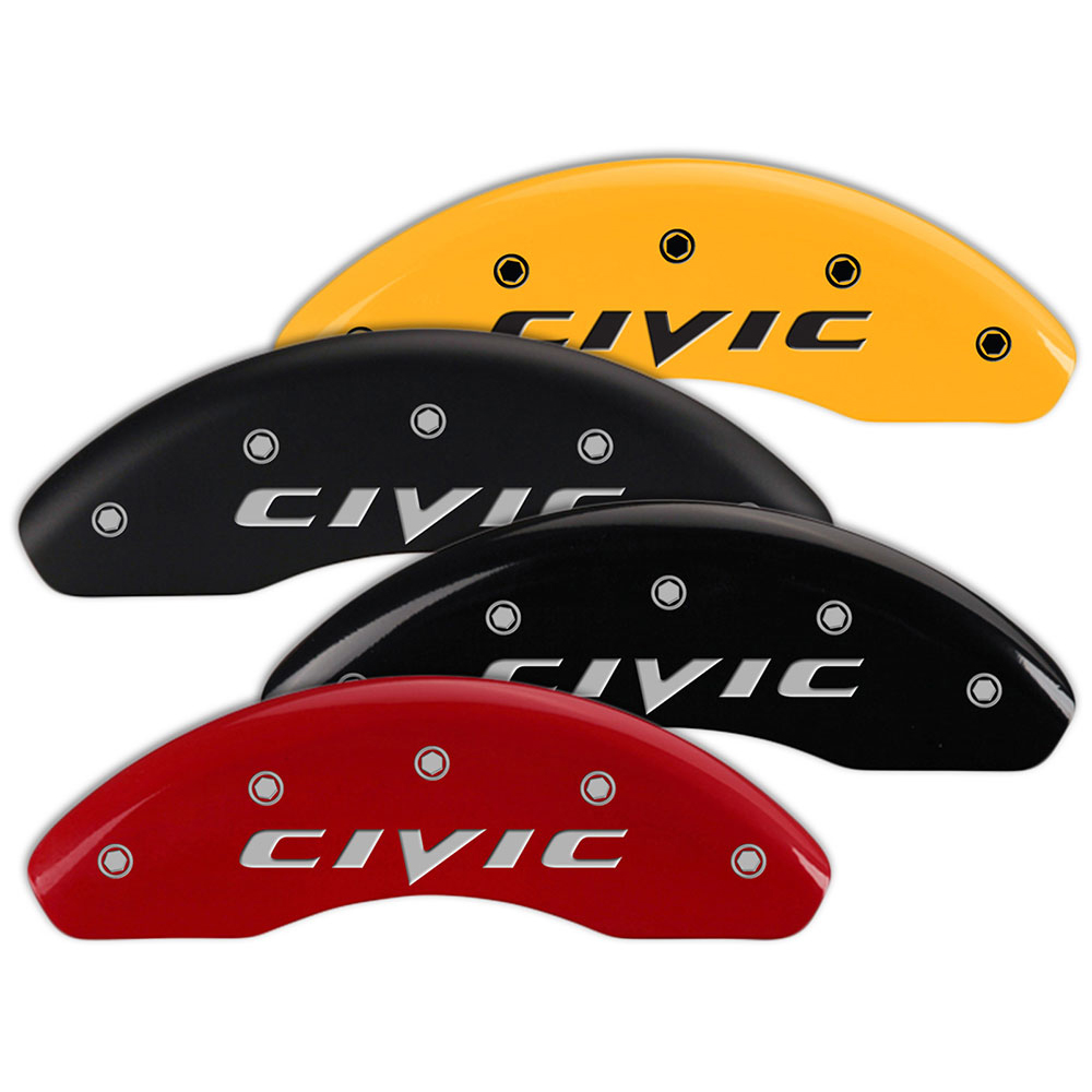 Set of 4 Caliper Covers fits Honda Civic w/Honda Civic (2015) Engraving