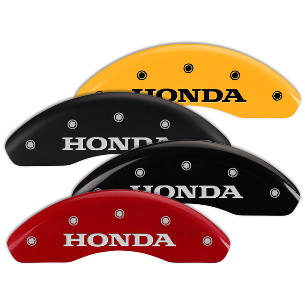 Set of 4 MGP Brake Caliper Covers fits Honda Accord w/Honda Engraving