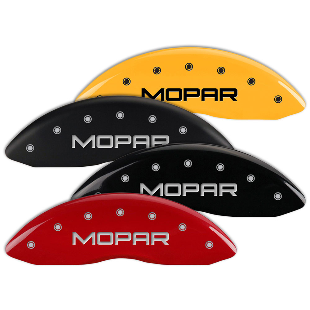 Set Of 4 Brake Caliper Covers Fits Jeep Grand Cherokee Wmopar Engraved