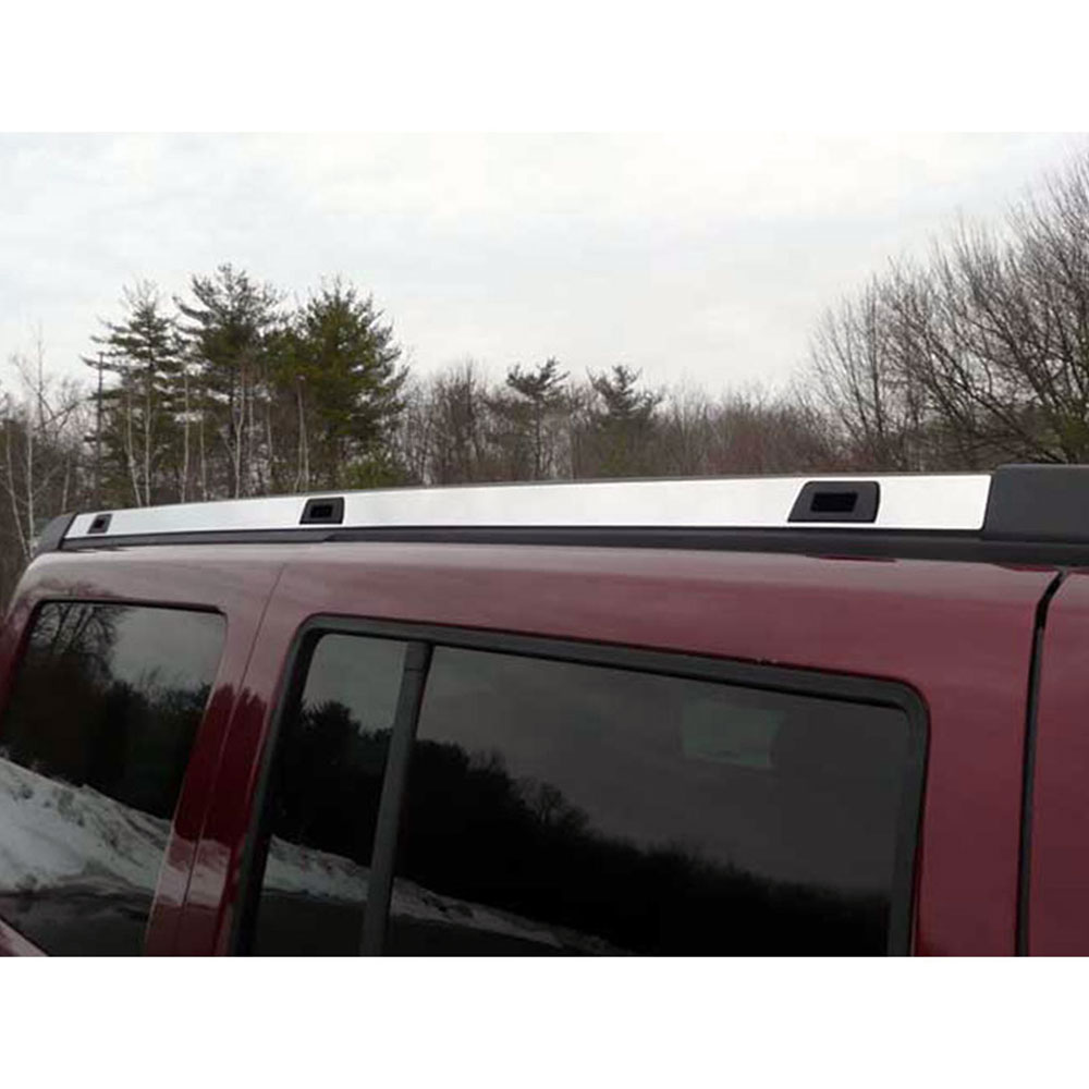 2pc Luxury Fx Chrome Roof Rack Trim W3 Holes Fit For 2006 2010 Jeep