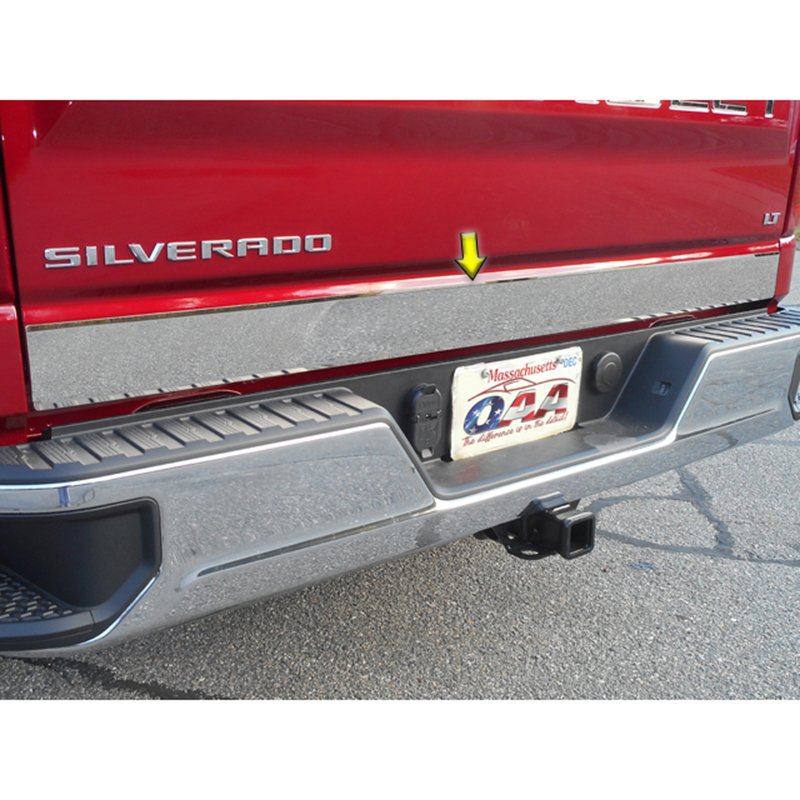 Polished Tailgate Accent Trim 1pc (fits 20192020 Chevy Silverado 1500