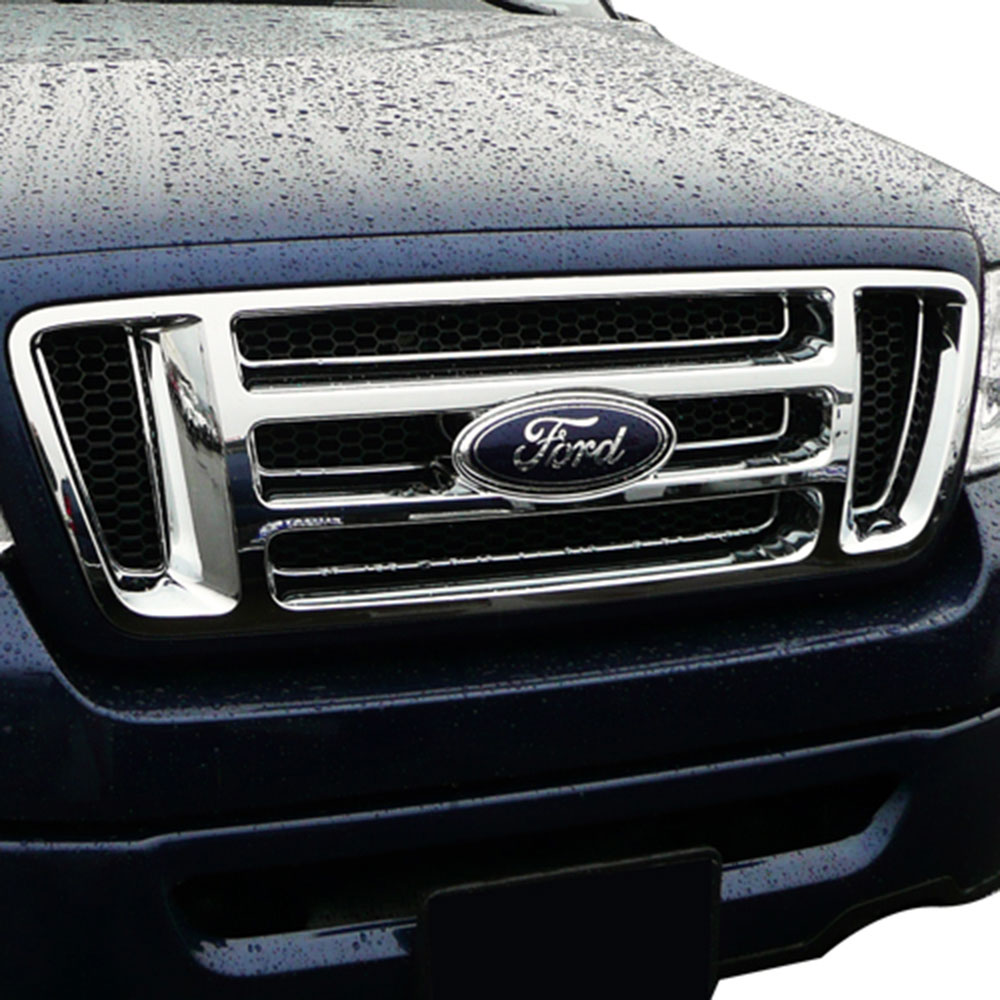 Chrome Grille Overlay 'Bar Style' Grill for 2004-2008 Ford F-150 | eBay