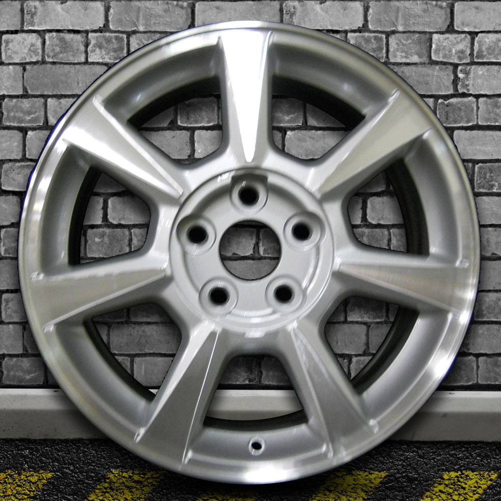 Machined Bright Bright Sparkle Silver OEM Wheel for 2008-09 Cadillac STS - 17x8
