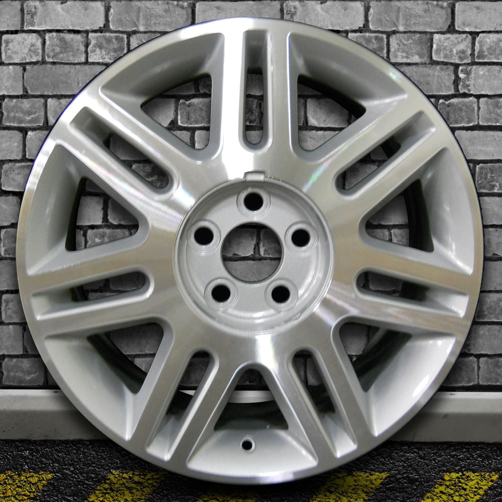 Machined Sparkle Silver OEM Factory Wheel for 2003-2005 Lincoln LS - 17x7.5