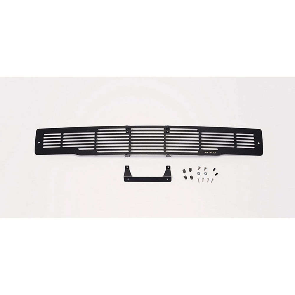 Black Stainless Steel Bar Bumper Grille Insert for 2015-2017 Ford F150 by PUTCO