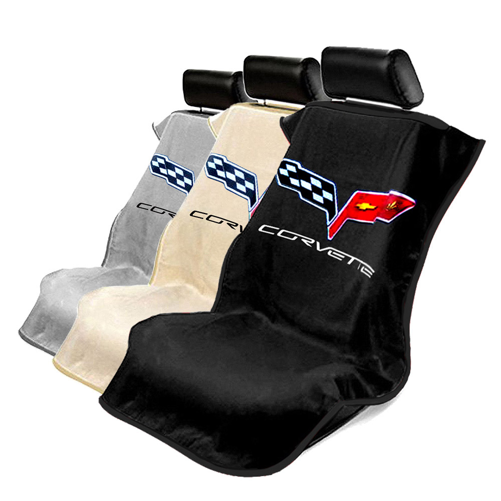 c6 corvette seat covers with logo