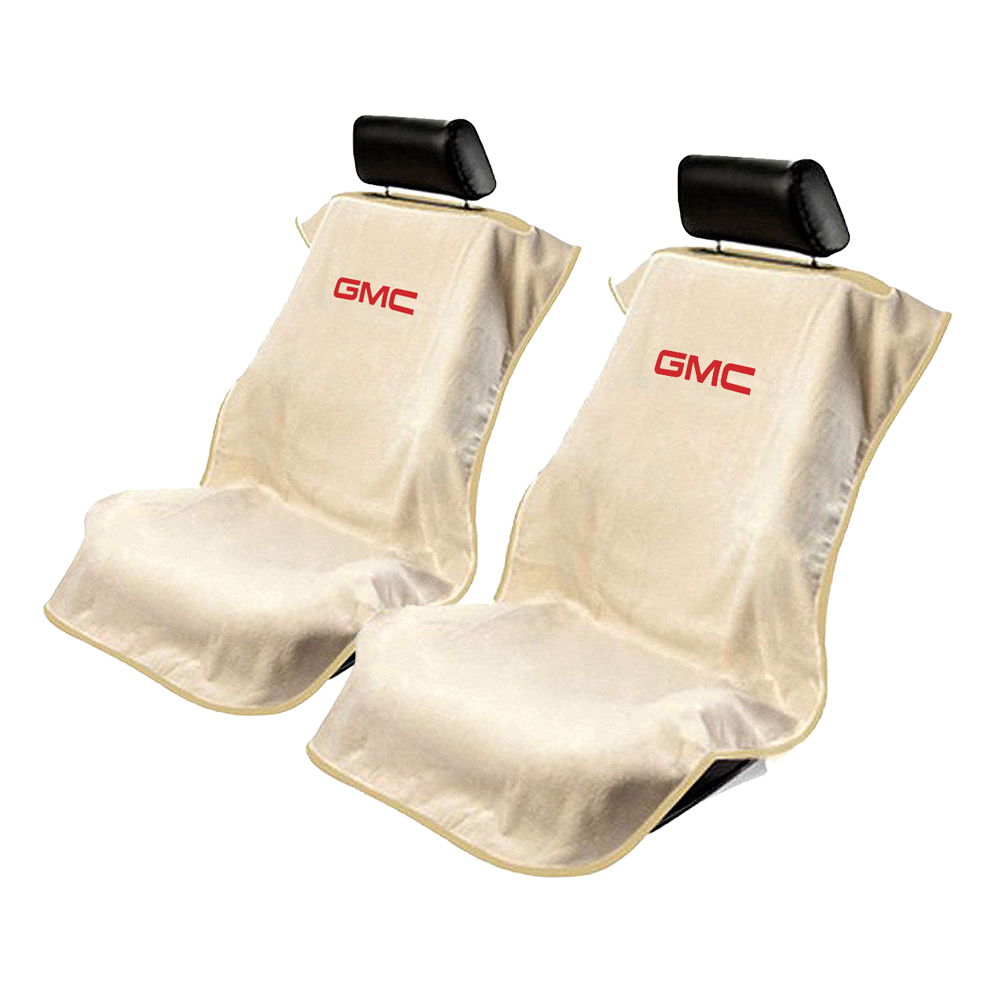 Seat Armour Set of 2 Terry Cloth Seat Cover Towels fit for GMC - GMC Logo