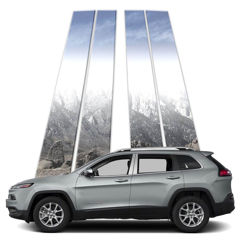 4p Pillar Post Covers fits 2014-2021 Jeep Cherokee Latitude by Brighter Design | eBay 2014 Jeep Grand Cherokee Pillar Post Replacement