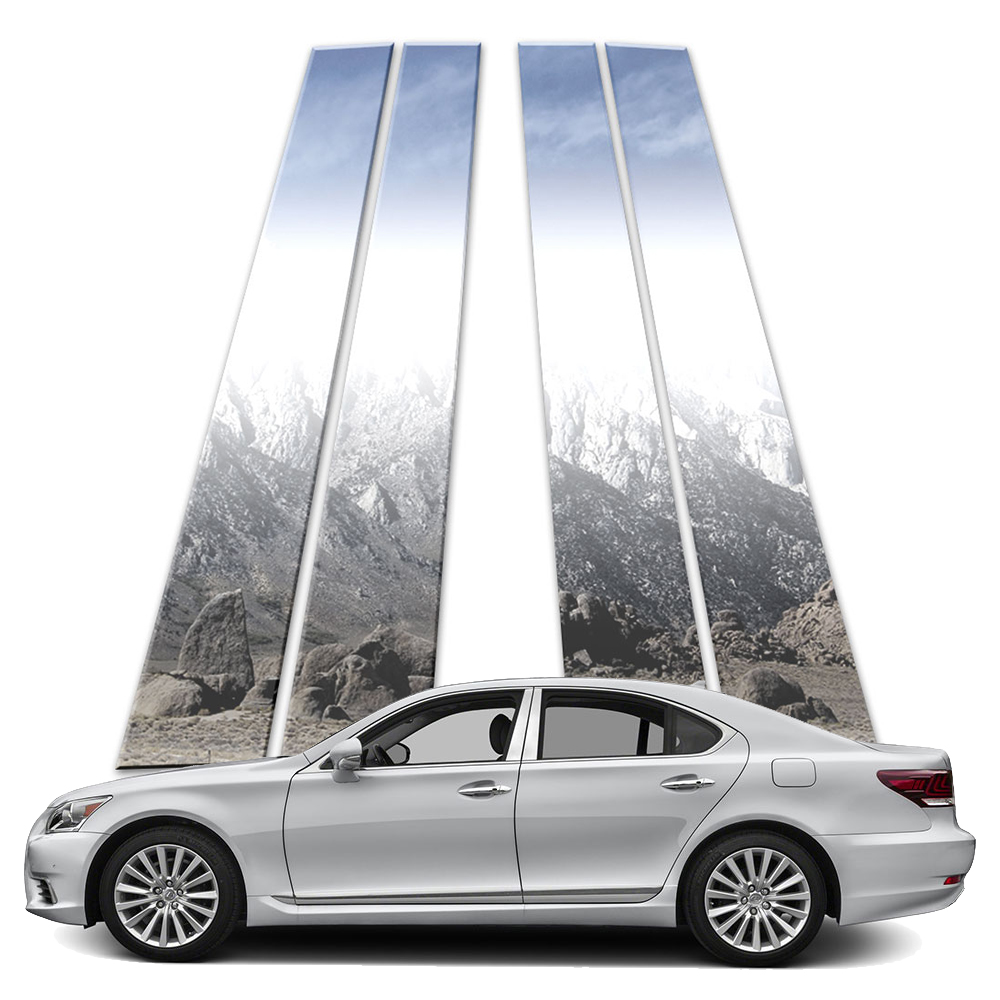 Stainless Steel 4pc Upgrade Your Auto Pillar Post Covers for 2015-2016 Hyundai Genesis Sedan