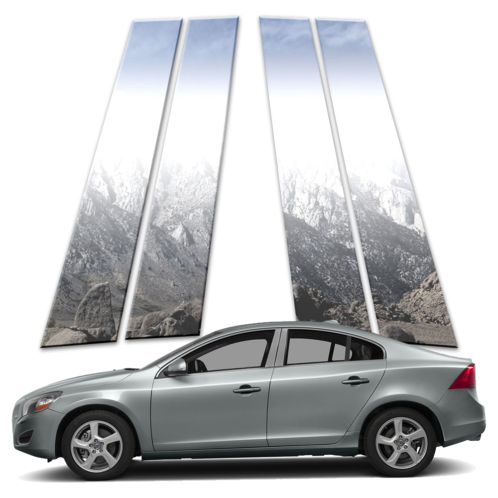 8p Stainless Pillar Post Covers fits 2003-2015 Volvo XC90 by Brighter Design