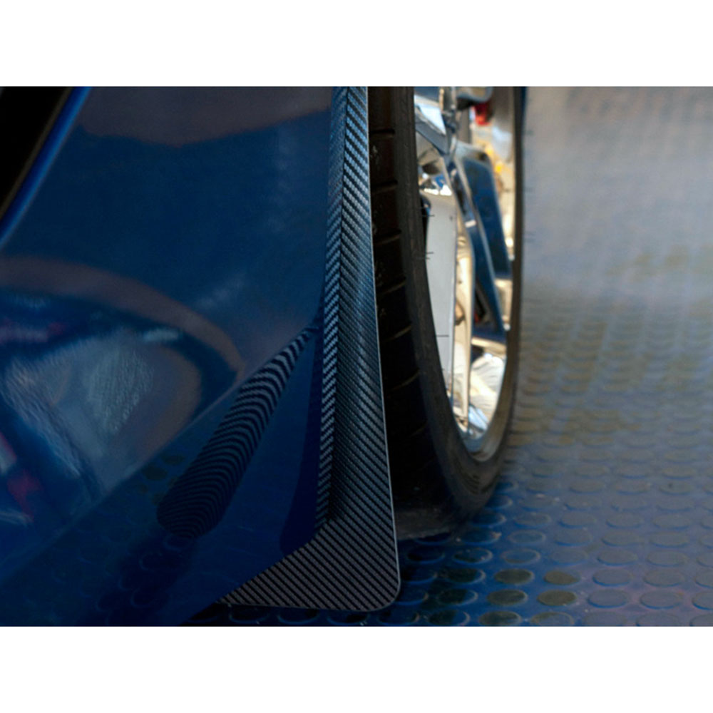 ACC Mud Guards Carbon Fiber Wrap fits 2014-2019 Chevy Corvette C7 Z06/GS-4p...
