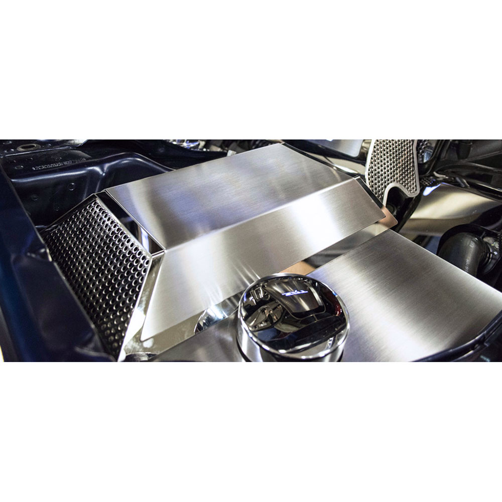 ACC Fuse Box Cover Perforated Sides fits 2015-2017 Challenger/Charger -Polished