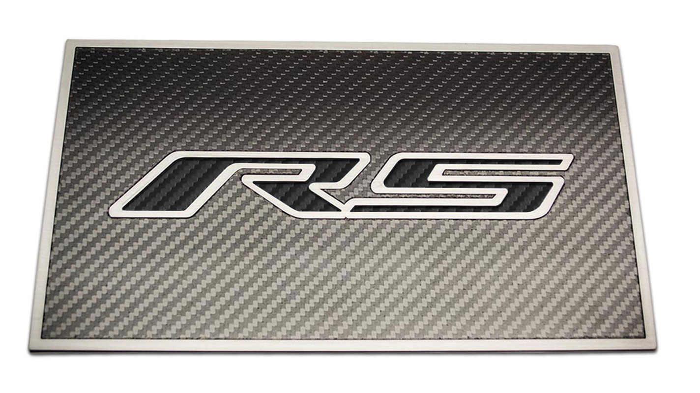 Chevrolet Camaro RS 2010 Black Real Carbon Fiber License Plate Frame,Real C...