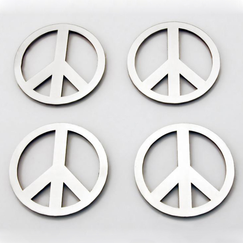 ACC Emblem Kit-4pc Peace Sign Stainless Steel/Polished | eBay